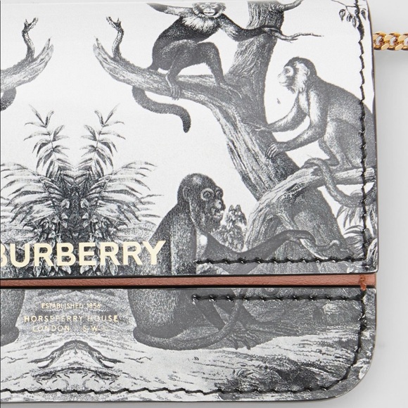 Burberry black and white monkey print jody bag - Picture 5 of 8